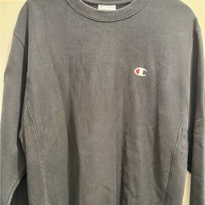 Champion Black Crewneck